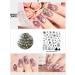 KADS Christmas Stamp Plate Image Template Nail Art Stencil - Christmas Tree Snowflake Design (CH018) - Buy Online on GoSupps.com