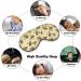 Yellow Bee & Honeycomb Sleep Mask Eye Cover - Adjustable Strap, Blocks Light for Men and Women - Ideal for Sleeping, Travel, and Naps - Buy Online on GoSupps.com