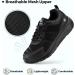 Fitville Extra Wide Walking Shoes for Men - Lightweight Shock Absorbing Breathable Fitness Shoes in Black | Size 42 EU - Buy Online on GoSupps.com