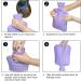 HomeTop Premium Classic Rubber Hot Water Bottle 2L with Fleece Cover - Crystal Purple 67.63 Fl Oz - Buy Online on GoSupps.com