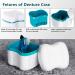 Scotte Denture Case with Brush and Basket - Retainer & Denture Container for Travel - Green - Buy Online on GoSupps.com