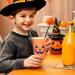 Confettiville Halloween Disposable Paper Party Cups Bulk 50 Pack Leak-Resistant 12 oz Hot and Cold Cups for Restaurants and Parties Jack-O-Lantern Black & Orange - Buy Online on GoSupps.com