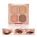 Boobeen Eyeshadow Palette - Matte Glitter Eyeshadow Makeup  Creamy Pigmented Eyeshadow Powder to Define Natural Eye Look 05