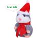 ITODA Talking Hamster Toy with Scarf and Hat - Electronic Plush Noding Sound Recording Doll - Fun Stuffed Toy for Kids - Christmas Birthday Gift - Grey - Buy Online on GoSupps.com
