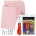 Rubber Block Stamp Carving Blocks Stamp Making Kit with Cutter Tools 5-Pack Carving Rubber Stamps for Printmaking, Printing and More Crafts 5 Rubber Blocks + Carving Tool