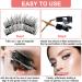 Movstriker Magnetic Eyelashes without Eyeliner Reusable 4 Pairs False Eyelashes Magnetic No Glue Natural Look 3D Effect Magnetic Lashes with Applicator Waterproof and Easy to Wear - Buy Online on GoSupps.com