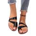 Elegant Womens Beach Flip Flops Summer Casual Ring Toe Bunion Slippers Stylish Comfy Orthopedic Sandals for Women for Hallux Valgus/Foot Correction 6.5 Black
