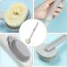Exfoliating Shower Back Scrubber with Soap Dispenser - Long Handle Bath Brush for Deep Cleansing and Skin Exfoliation - Gray - Buy Online on GoSupps.com