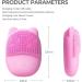 Electric Face Scrubber Silicone Facial Cleansing Brush for Deep Cleanning Exfoliating Waterproof Rechargeble|Vibrating|Massager (Pink) - Buy Online on GoSupps.com