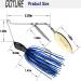 Goture Bass Fishing Lure Spinner Baits Kit - Topwater Buzzbait Set for Saltwater & Freshwater Bass Fishing - 5 Pack 1/2 oz Spinner Baits Lures - Buy Online on GoSupps.com