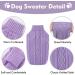 Cozy Rolling Collar Dog Sweater & Cat Winter Coat for Small Pets - Warm Knitted Purple Puppy Sweater for Chihuahua Bulldog Dachshund & Yorkie - Buy Online on GoSupps.com