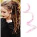 Bendable Dreadlocks Hair Tie Tie Dye Pink Portable Ponytail Holder - Buy Online on GoSupps.com