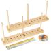DAJAVE 2 Set Bow Maker for Ribbon  Wooden Bow Maker with Ties for Creating Bows  Bow Making Tools for Gift Christmas Wreaths Various Crafts Holiday Party Decorations Supplies