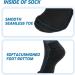 LIN Diabetic Socks 13-15 for Men & Women - Non-Binding Circulatory Extra Wide Top Quarter Socks - Ideal for Edema, Neuropathy, Lymphedema - Available in 4 pairs - Buy Online on GoSupps.com