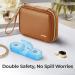 AUVON Weekly Pill Organizer - Large 7-Day Pill Box with PU Leather Travel Bag 3 Times a Day Medication Reminder for Vitamins & Supplements - Brown - Buy Online on GoSupps.com