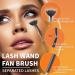 Gootrades Mascara Fan Brush & Eyelash Comb - Eyebrow Brush & Separator Applicator for Natural Lifted Lashes - Cosmetic Tools - Buy Online on GoSupps.com