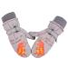 XIAOHAWANG Kids Ski Gloves Baby Boys Winter Dinosaur Glove Toddler Girls Waterproof Mittens 2-8 Years Grey 2-4 Years