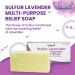 Naturasil Sulfur-Lavender Soap 4 oz - Gentle Cleansing Bar for Skin Issues (Pack of 1) - Buy Online on GoSupps.com