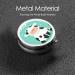 Cute Little Cow Portable Metal Pill Box | 3-Compartment Mini Organizer for Small Pills | Travel Essential | Hinged Design | Black - Buy Online on GoSupps.com