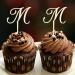 Initial M Cupcake Toppers Single Letter Monogram Name Laurel Wreath Rustic For Wedding Bridal Shower Party Decor Reusable Choosing Letter Design Color Engagement Gifts 6PCS Style-9