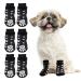 Ranypet 3 pairs indoor anti -slip socks for dogs - soft adjustable paw protection for old dog with strap traction control for the interior on hardwood floors S S paws pattern