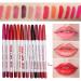 Allbesta 12 Colors Waterproof Lip Liner & Eyeliner Set - Long-Lasting Makeup for Perfect Lips & Eyes - Buy Online on GoSupps.com