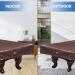 Premium 7ft Brown Leatherette Pool Table Cover - Waterproof & Tearproof - Buy Online on GoSupps.com