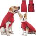 Hjyokuso dog sweater dog coat fleece sweater dog dog sweater for small medium -sized big dog warm and light dog sweater winter coat dog outdoor dog coat dog jacket xs bright red