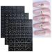 12 Sheets Butterfly Flower Nail Stencils - Self-Adhesive Nail Art Decals for Design & Decoration - Buy Online on GoSupps.com