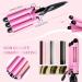 3 Barrel Curling Iron Wand 25mm - Dual Voltage, Temperature Adjustable Ceramic Hair Crimper - Buy Online on GoSupps.com