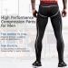 Queerier Men's Compression Pants Active Leggings with Pockets - Red XX-Large - Buy Online on GoSupps.com