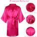30 Pieces Spa Party Costume Set for Girls | Satin Kimono Robe, Headband, Patch, Non-woven Bag, Pedicure Slippers | Hot Pink - Buy Online on GoSupps.com
