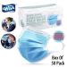 Wish Disposable Face Masks - Pack of 50 - 3 Ply - Wide Ear Loop for Extra Comfort - Ships from USA - Buy Online on GoSupps.com