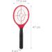 Buy Red Electric Fly Swatter - Chemical-Free Insect Zapper for Flies & Mosquitoes - 1 Piece - International Shipping Available - Buy Online on GoSupps.com