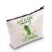 Levlo Funny cucumber cosmetics bag for fruit and food lovers gift for girls who loves cucumber make-up bag with zipper cucumber lover Who loves cucumber
