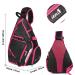 32L Oversized Sling Bag Backpack with Shoe Pocket - Lightweight Gym Backpack in Deep Pink | SEEU - Buy Online on GoSupps.com