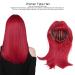 Buy Long Red Straight Wig with Bangs - Heat-Resistant 52cm Fiber Hair for Women | International Shipping - Buy Online on GoSupps.com