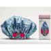 Dry Divas Designer Shower Cap - Washable & Reusable - Large Bouffant w/ Vintage Jeweled Brooch (Blu-tiful) - Buy Online on GoSupps.com