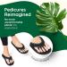 Pedi Couture Pedicure Sandals - Women's Toe Separator Slippers (Large, Black) - Buy Online on GoSupps.com