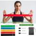Buy Resistance Band Set - 5 Latex Exercise Bands with Levels for Home Workouts Therapy & Strength Training - Buy Online on GoSupps.com