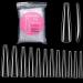gootrades XXXLCoffin Nail Tips Full Cover  360Pcs 3XL Extra Long 54mm Coffin Nail Tips Sharp Full Coverage Clear False Nail Artificial Nails  Ideal for Press On Nails DIY Home Manicure& Salon(12 Sizes 0-11)
