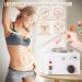 Adoture 600ML Single Wax Warmer Machine for Hair Removal - Professional Electric Wax Heater with Adjustable Temperature and 20PCS Wooden Wax Sticks - White - Buy Online on GoSupps.com