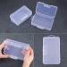 4 Pack Clear Plastic Box Container Storage Organizer with Hinged Lid - 5.5x3.5x1.5 - Buy Online on GoSupps.com