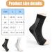 Haqatr 4 Pairs Neuropathy Socks Compression for Plantar Fasciitis Relief - Ankle Support Brace - Breathable Neuro Socks for Women Men - Black+White - Buy Online on GoSupps.com