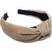 Topkids Accessories Velvet Glitter Knot Alice Bands Adult Women Hair Accessories for Women Hair Bands for Women Thick Headband Womens Headbands Head Bands Adult Women Wide Headbands (Cream) - Buy Online on GoSupps.com