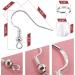 100 PCS/50 Pairs 925 Silver-Plated Earring Hooks for Jewelry Making | Hypoallergenic Earring Supplies with 300 PCS Upgraded Kit - Includes Backs and Jump Rings - Buy Online on GoSupps.com