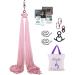 F.Life 11 Yards Aerial Silks Equipment-Low to Medium Stretch Aerial Silk Hardware kit for Acrobatic Dance,Air Yoga, Aerial Yoga Hammock 10 Meters Long Blush nude