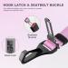 Iokheira Adjustable Dog Seat Belt for Car Safety - Universal Fit & Secure Locking Rod (Pink) | International Shipping - Buy Online on GoSupps.com