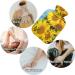 Naanle Sunflower Wooden Heat Bottle - 1L Hot Water Bottle for Pain Relief & Therapy | Warm & Cold Use for Bed Hands & Feet - Buy Online on GoSupps.com