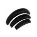 3 foam hair cushions in moon shape (1 large 1 medium-sized 1 small) black more volume hair accessory for women and girls
